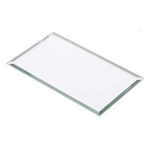 💜✨12 Rectangle 3mm Beveled Glass Mirror Tiles 3" x 5"